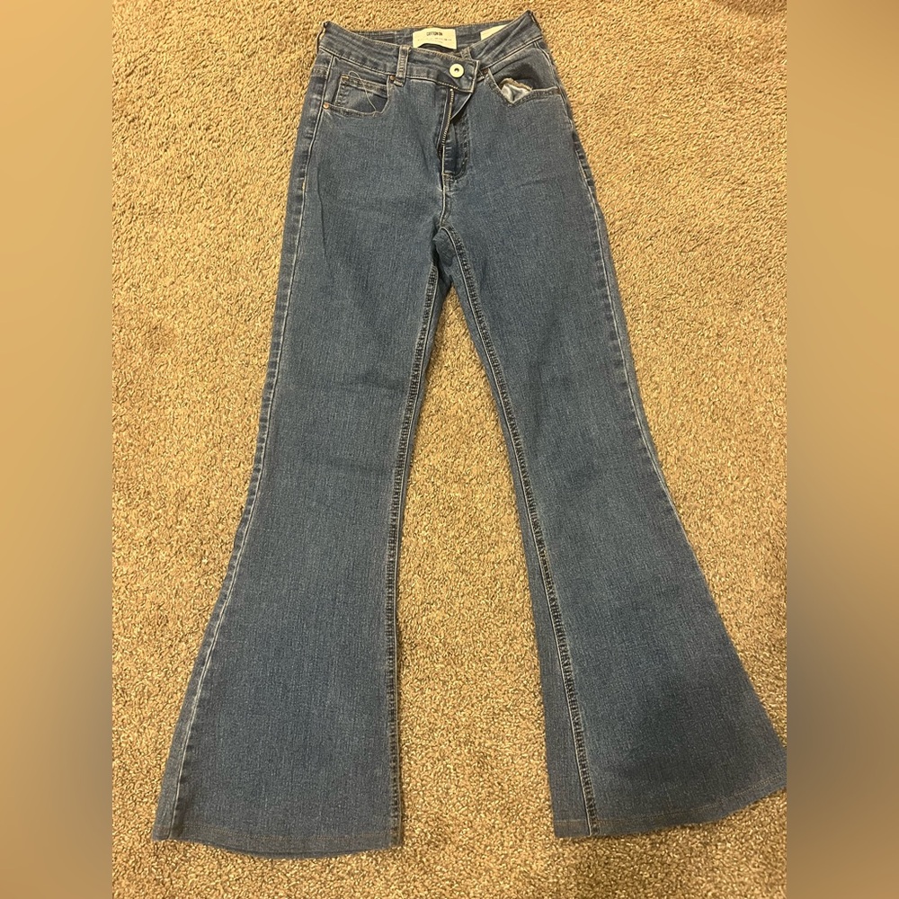Women's Blue Flared Jeans
